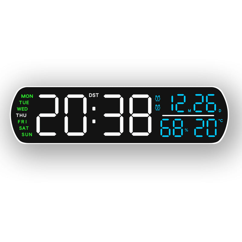 Digital wall clock with temperature and hygrometer display Stornfield
