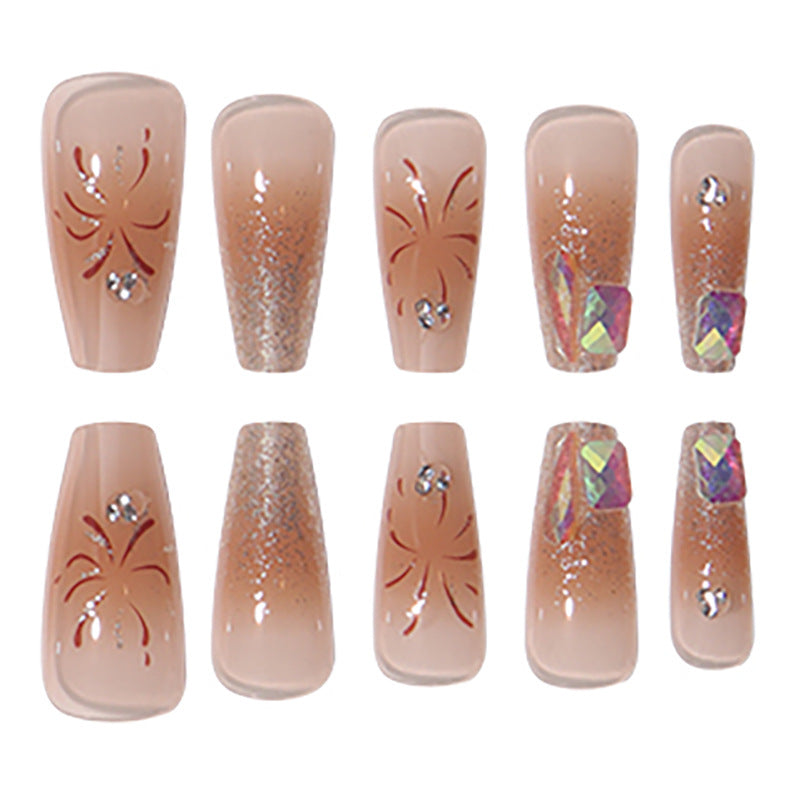 Luxury Glittery Press-On Nail Art Set Stornfield