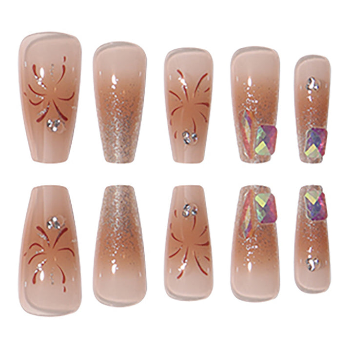 Luxury Glittery Press-On Nail Art Set Stornfield