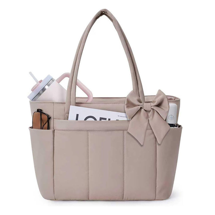 Elegant shopping bag with side pockets Stornfield