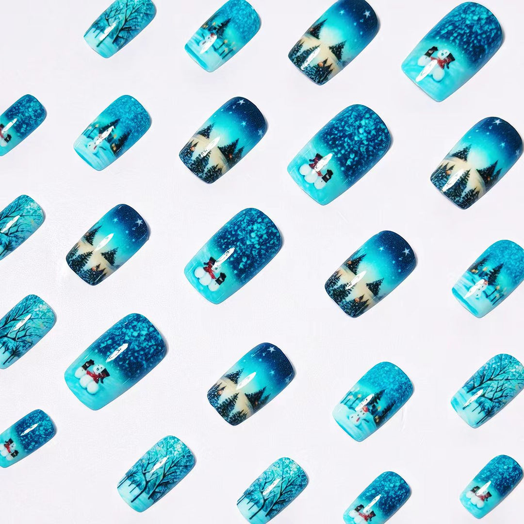 Winter Art Nails in Snowman Design Stornfield