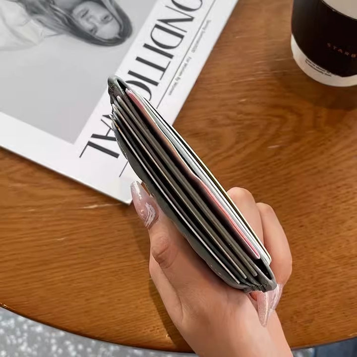 Quilted Leather Slim Card Holder Stornfield