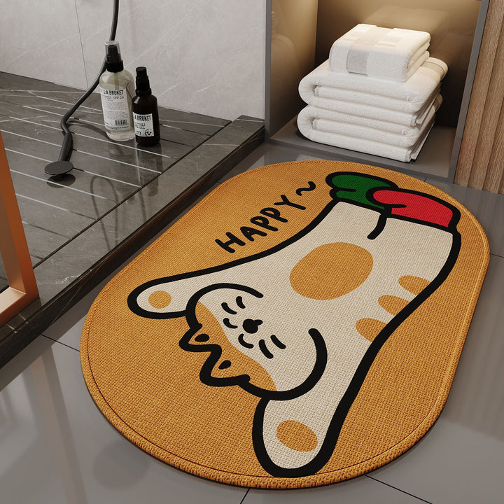 Adorable Dog-Themed Non-Slip Bath Mat