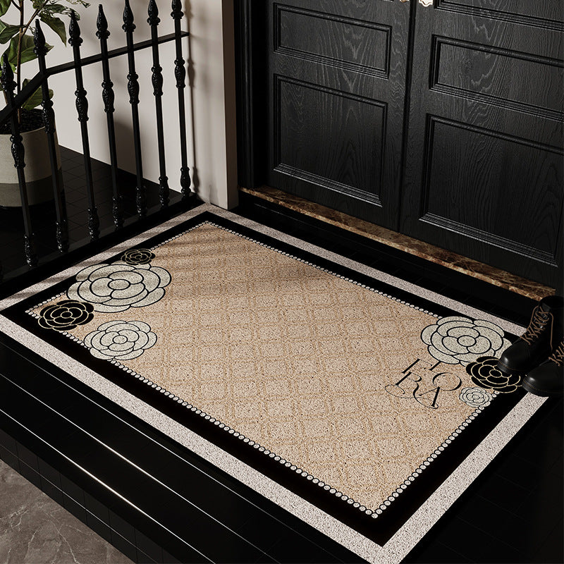 Floral Design Decorative Entrance Mat