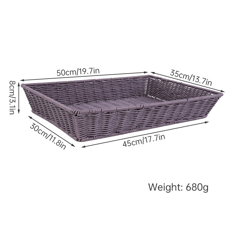 Versatile Storage Wicker Basket Stornfield