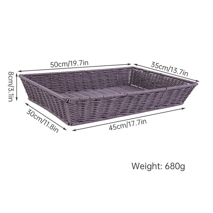 Versatile Storage Wicker Basket Stornfield
