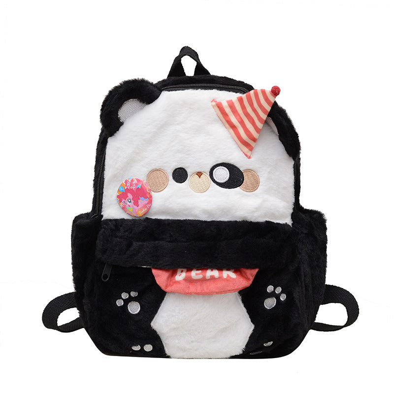 Plush backpack with cute bear motif Stornfield