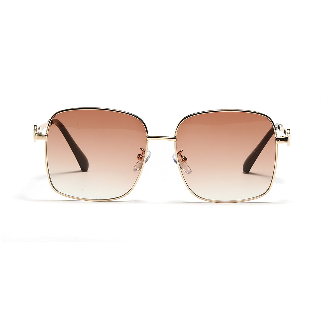Ladies elegant square sunglasses with high-quality metal frame Stornfield
