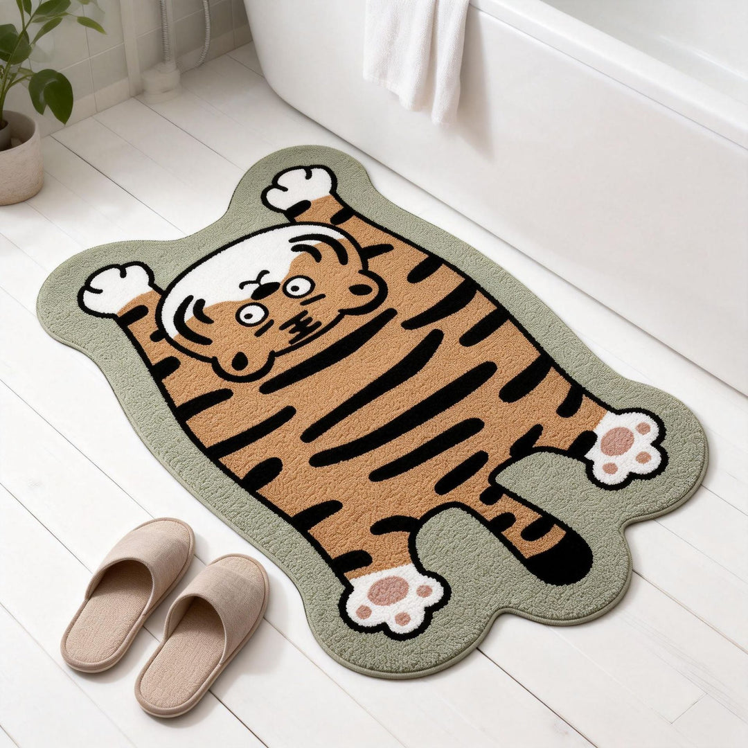 Cartoon Tiger Bath Mat