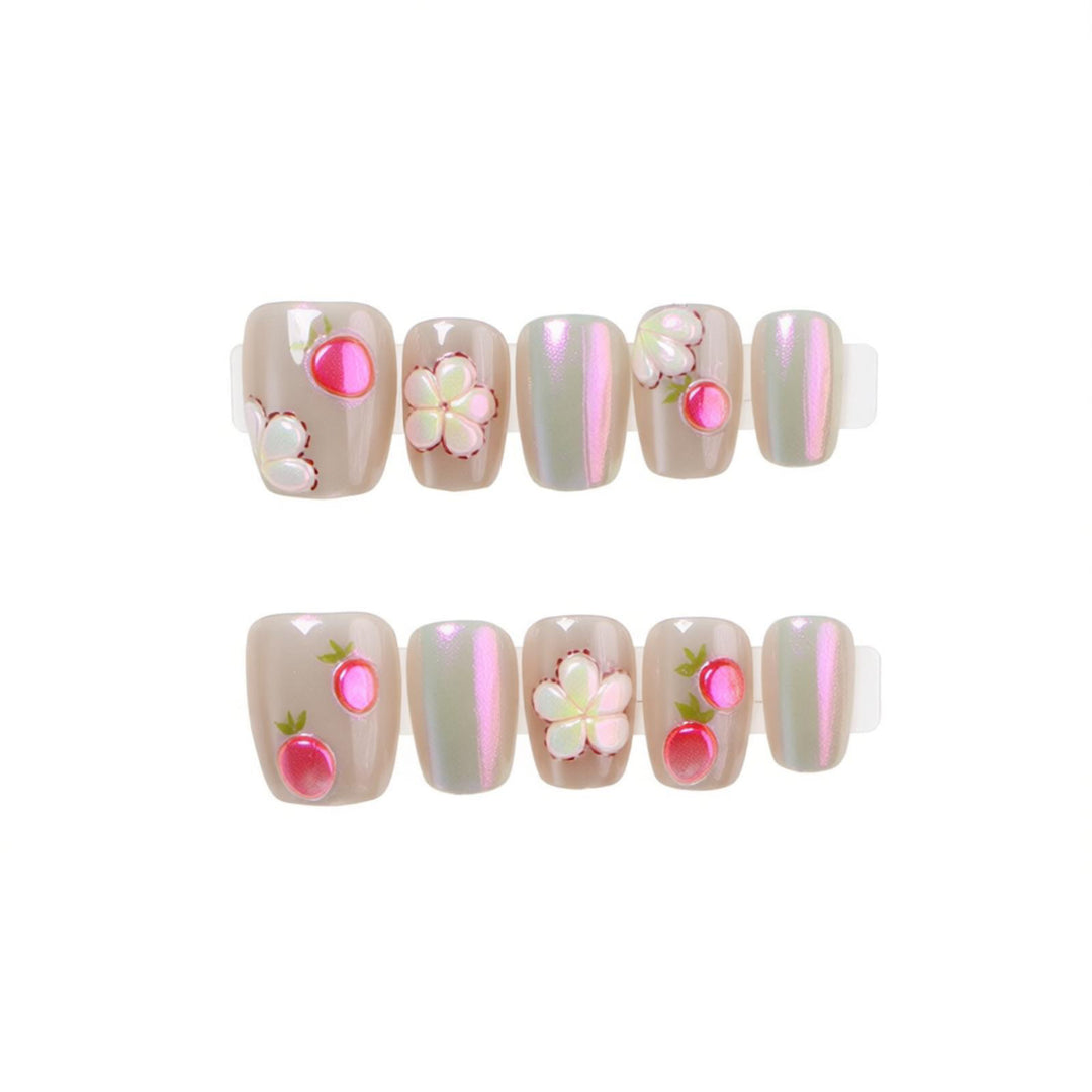 Artfully Embellished Press-On Nail Set Stornfield