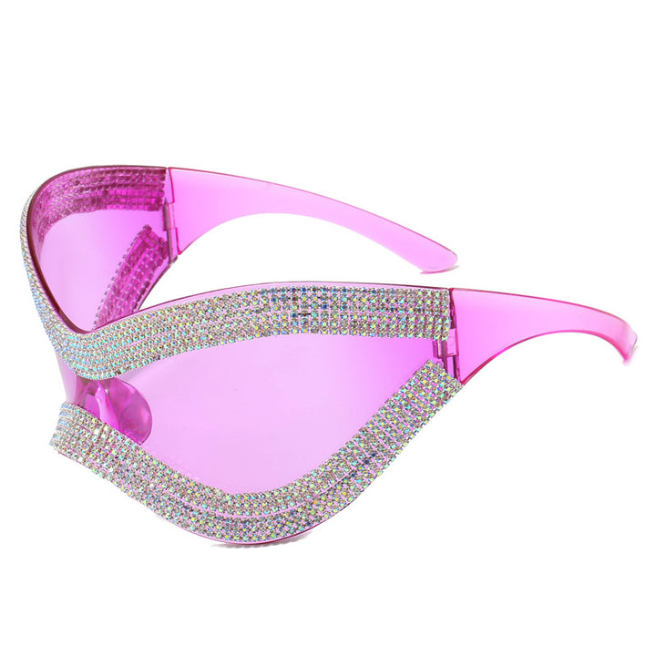Ladies glamorous sunglasses with rhinestone-studded frame Stornfield