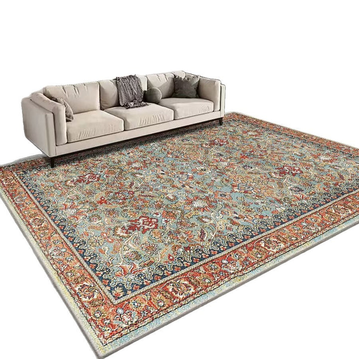 Vintage Floral Patterned Area Rug Stornfield