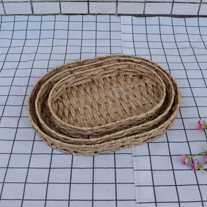 Natural Woven Serving Basket Set Stornfield