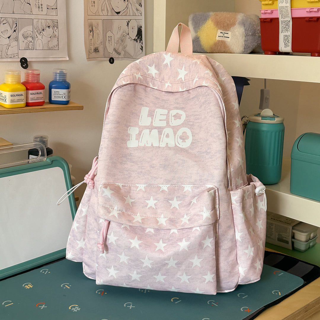 Fun Starry Patterned Backpack Stornfield