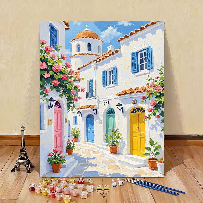 DIY Scenic Coastal Paint by Numbers Kit Stornfield