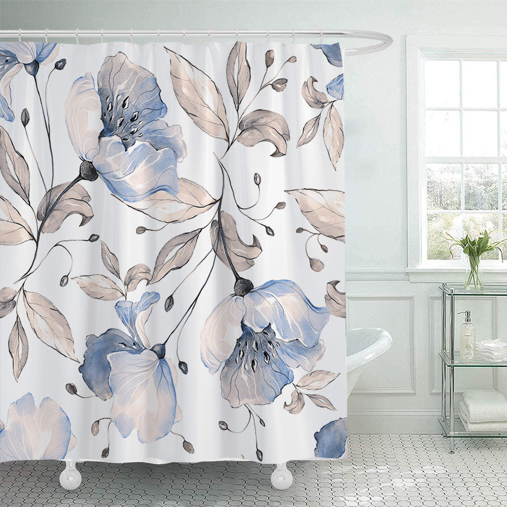 Floral Patterned Shower Curtain Stornfield