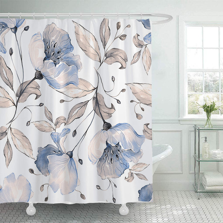 Floral Patterned Shower Curtain Stornfield