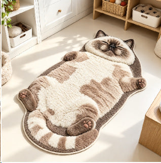 Cute Cat-Shaped Bath Mat
