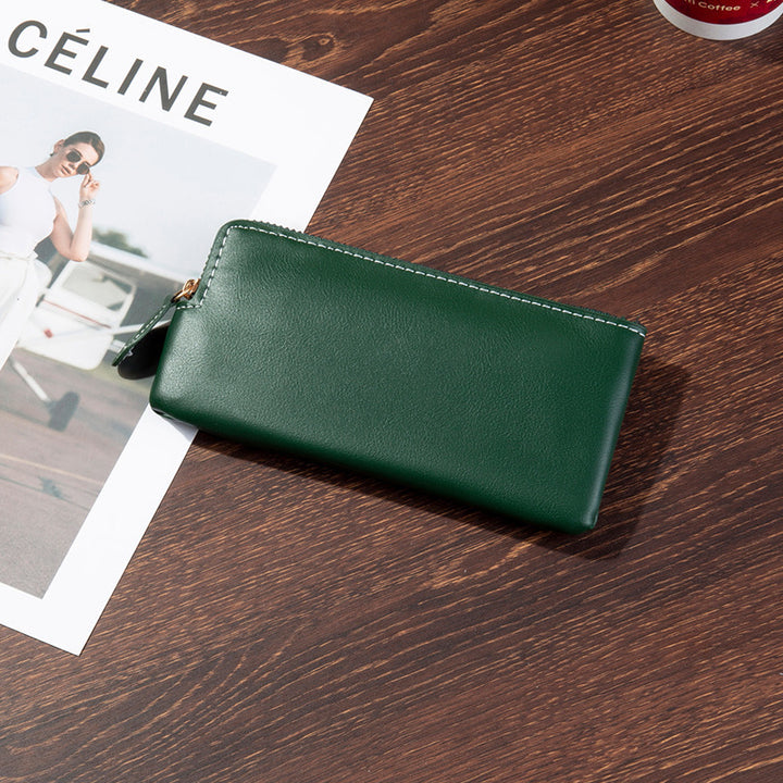 Premium Leather Zippered Travel Wallet Stornfield