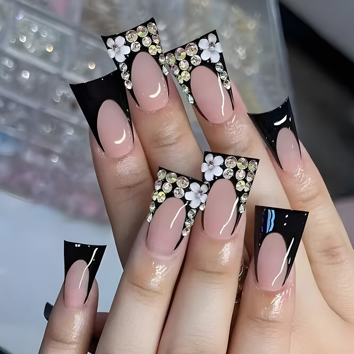 Stiletto Glitter-Embellished Press-On Nails Stornfield
