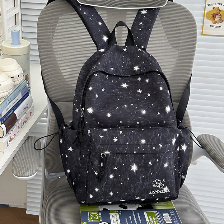 Star-Patterned Casual Backpack Stornfield