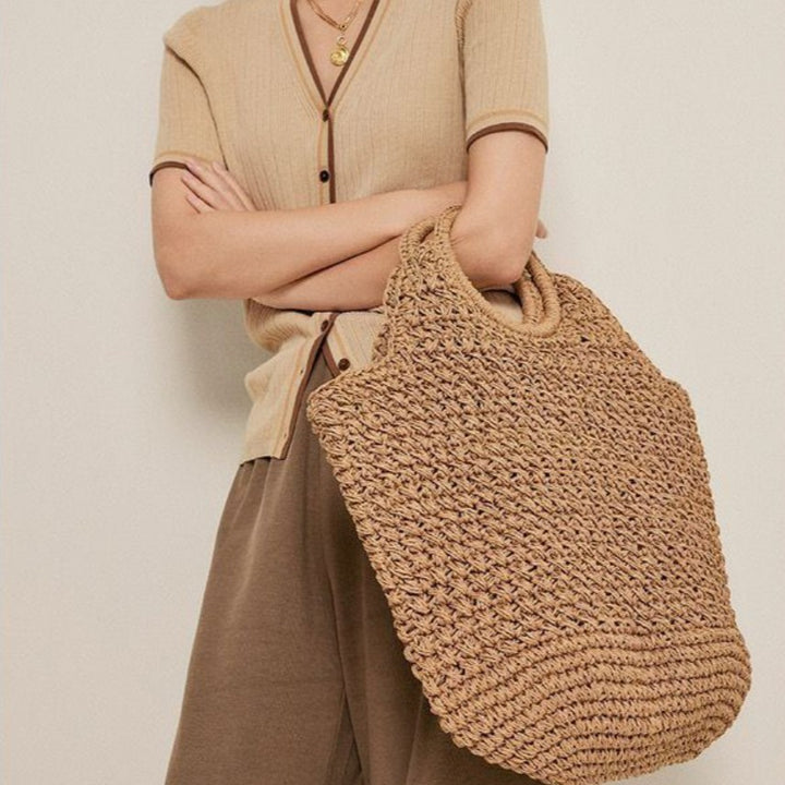 Hand-knotted tote bag with unique design Stornfield