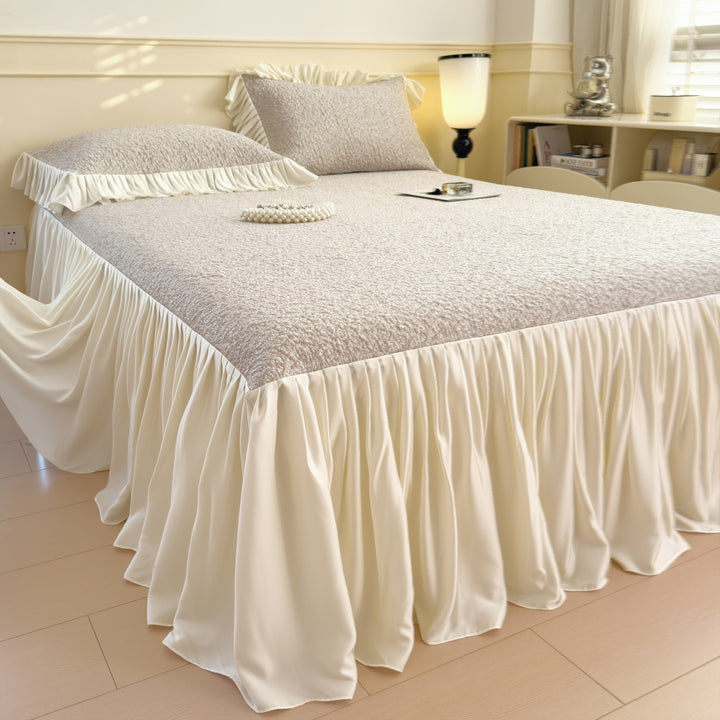 Elegant Ruffled Bed Cover Set