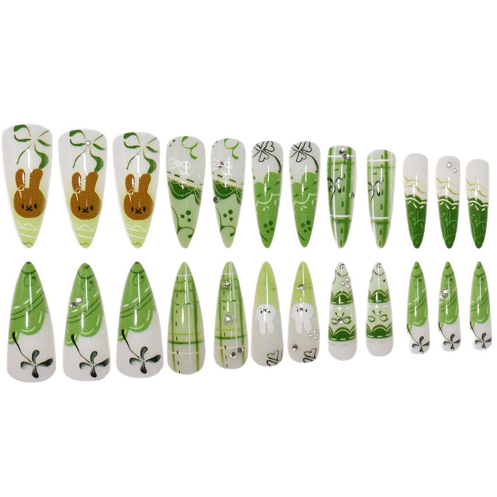 Decorative 3D Themed Press-On Nails Stornfield