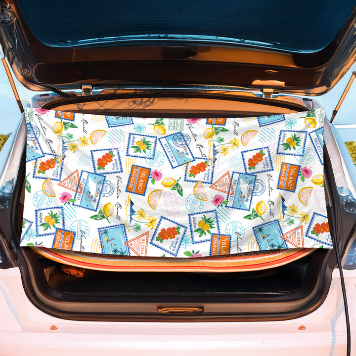 Trunk mat in creative flamingo design Stornfield