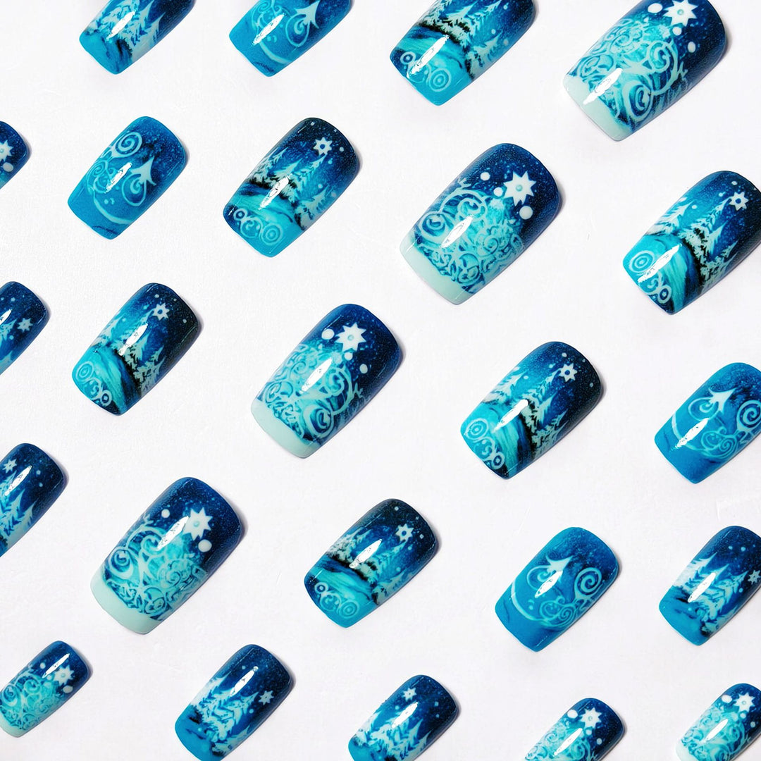 Artificial nails winter motif Stornfield