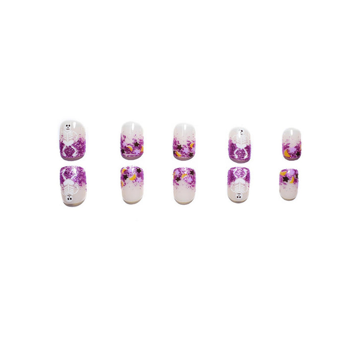 Creative Halloween-Inspired Press-On Nail Art Stornfield