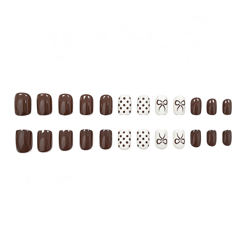 Elegant Bow-Themed Nail Art Set Stornfield