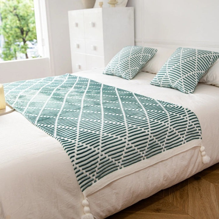 Decorative Knit Throw Blanket
