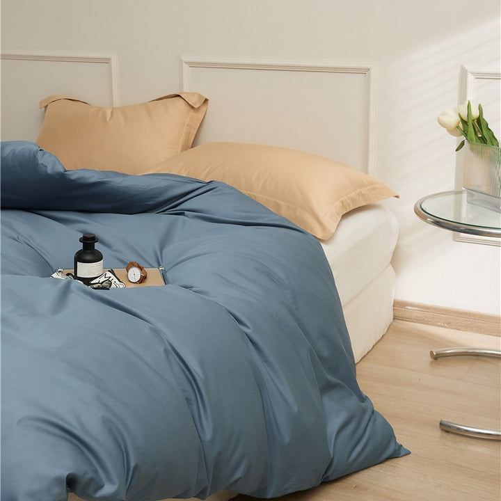 Cotton Renforcé Duvet Cover with Soft Touch Finish and Hidden Zipper