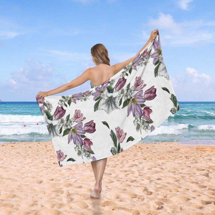 Beach towel in creative wave pattern Stornfield