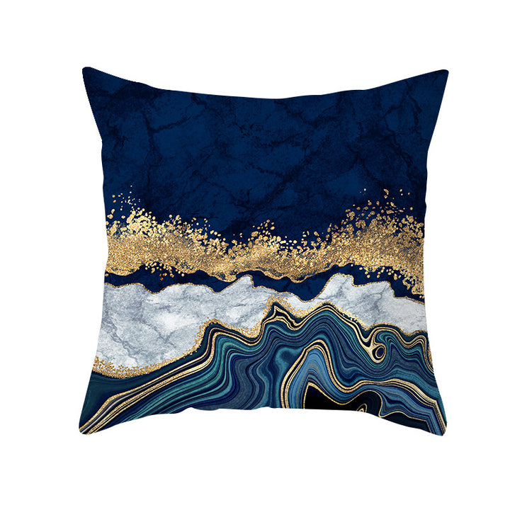 Abstract Marble Print Luxurious Velvet Decorative Throw Pillow Cover