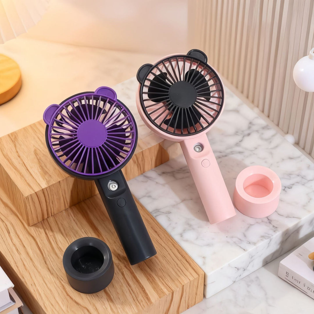 Women Portable Hand Fan with Spray Function Stornfield