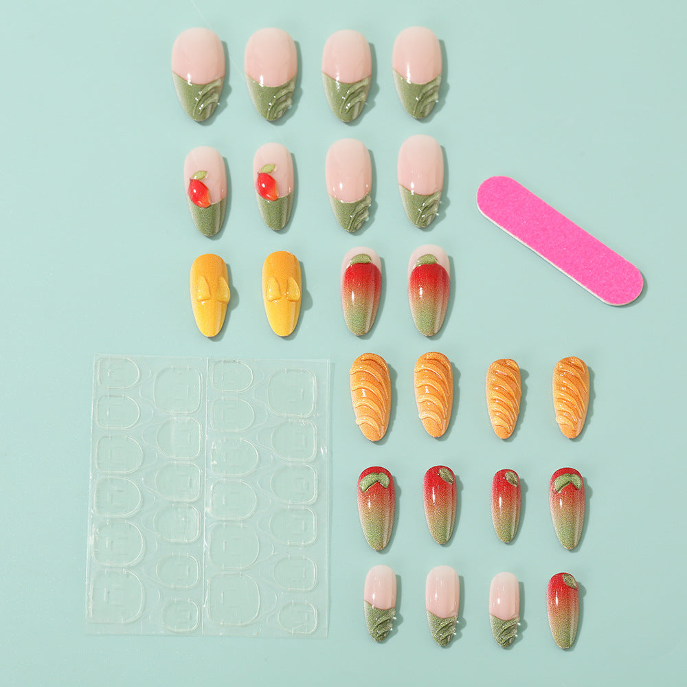 Artificial Nail Set with Fruity Design Stornfield