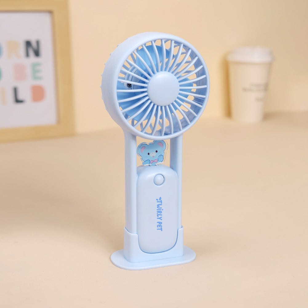 Women's Portable Animal Mini V Fan Stornfield