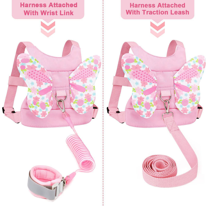 Butterfly-Themed Toddler Harness Backpack Stornfield