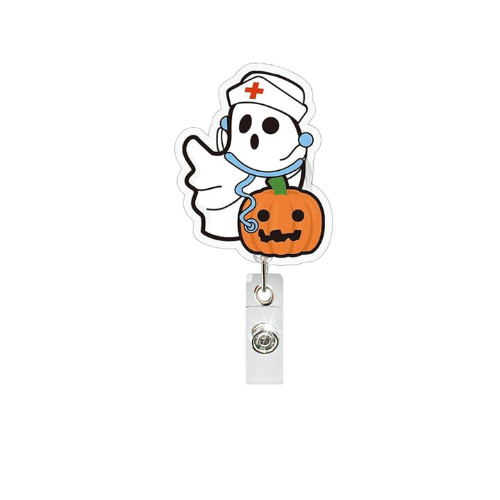 Expandable badge holder with anatomical heart pendant