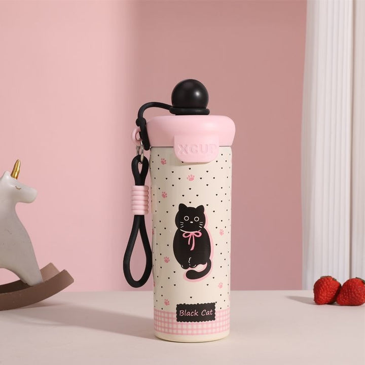 Ladies leisure drinking bottle with cute cat design Stornfield