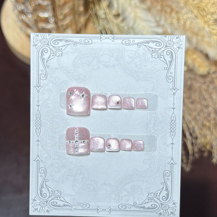 Floral-Inspired Press-On Nail Set Stornfield
