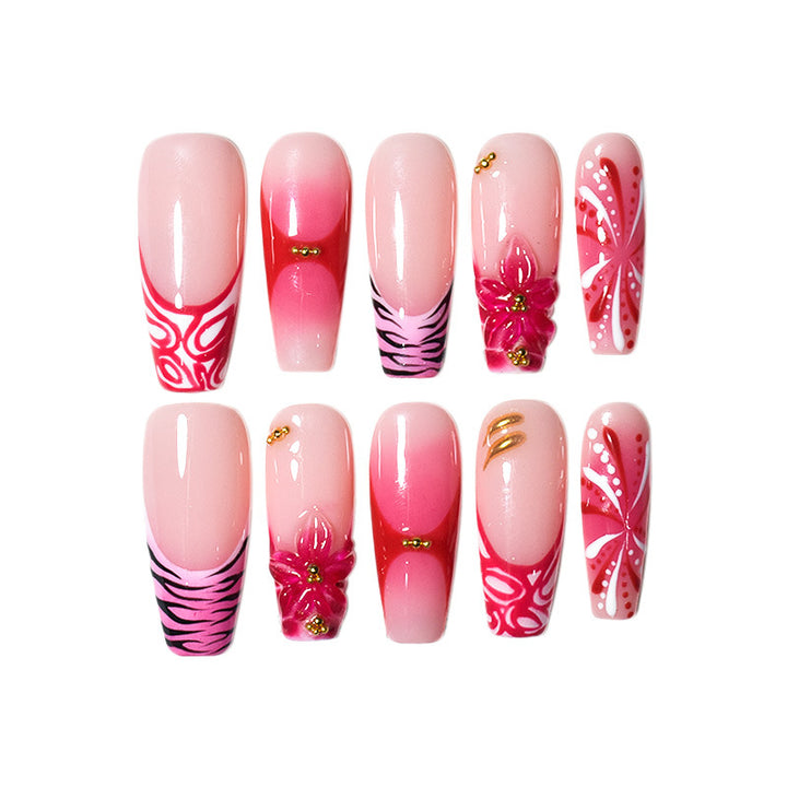 Artistic Hand-Painted Nail Enhancements Stornfield