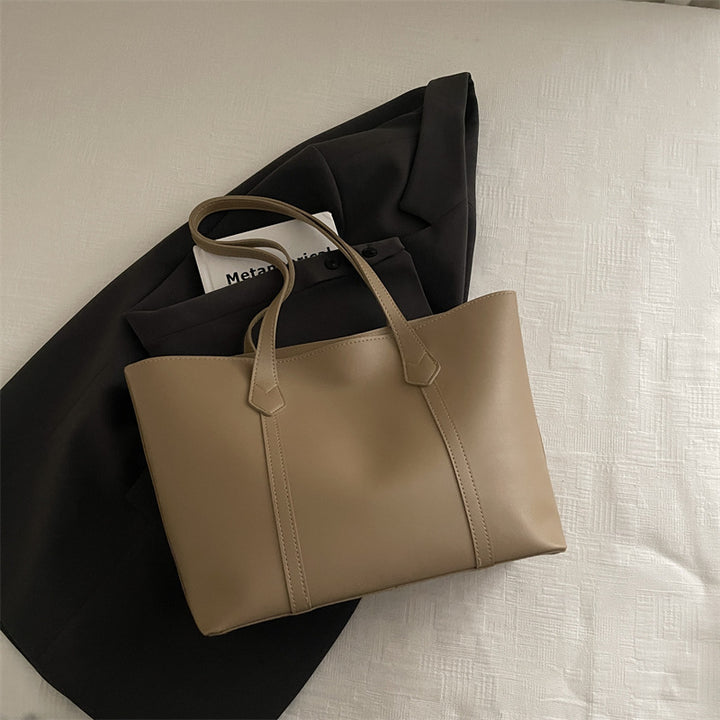 Sleek Minimalist Leather Tote Bag