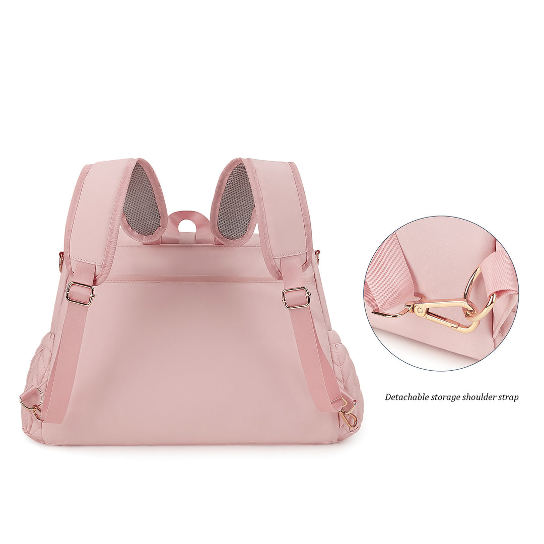 Elegant and Stylish Backpack with Faux Leather and Woven Design Stornfield
