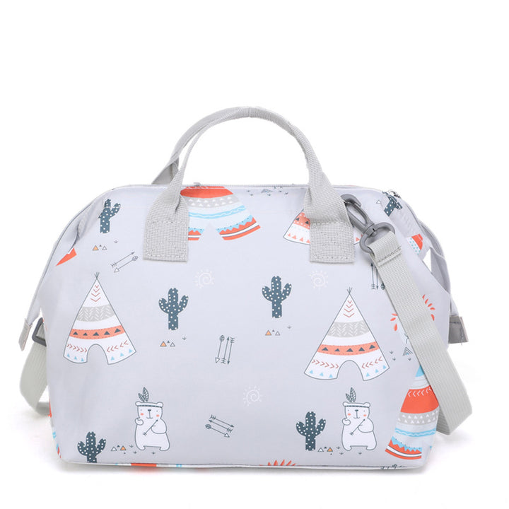 Playful Patterned Travel Satchel Stornfield