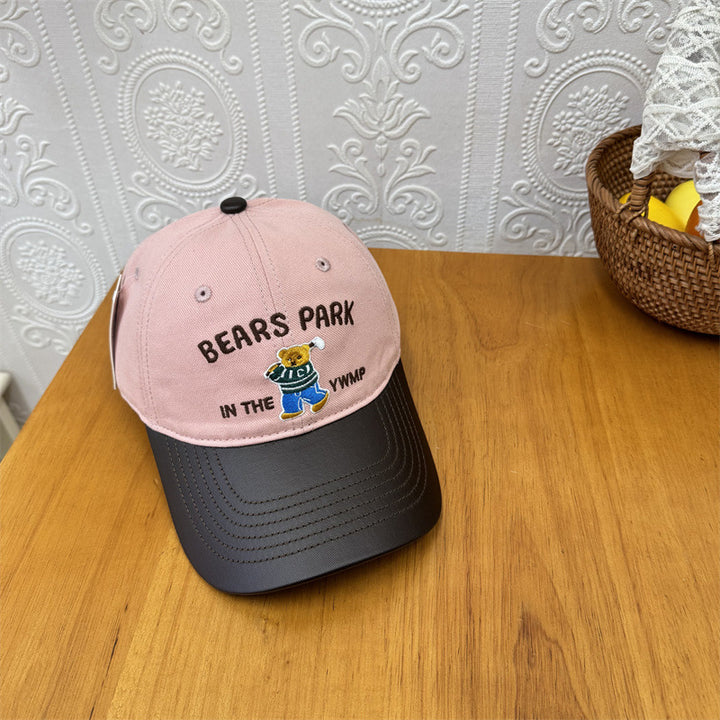 Unisex Embroidered Playful Bear-Themed Cap Stornfield