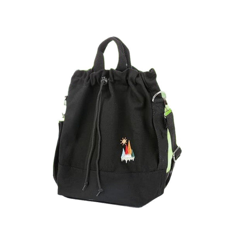 Leisure backpack with decorative embroidery and adjustable carrying system Stornfield