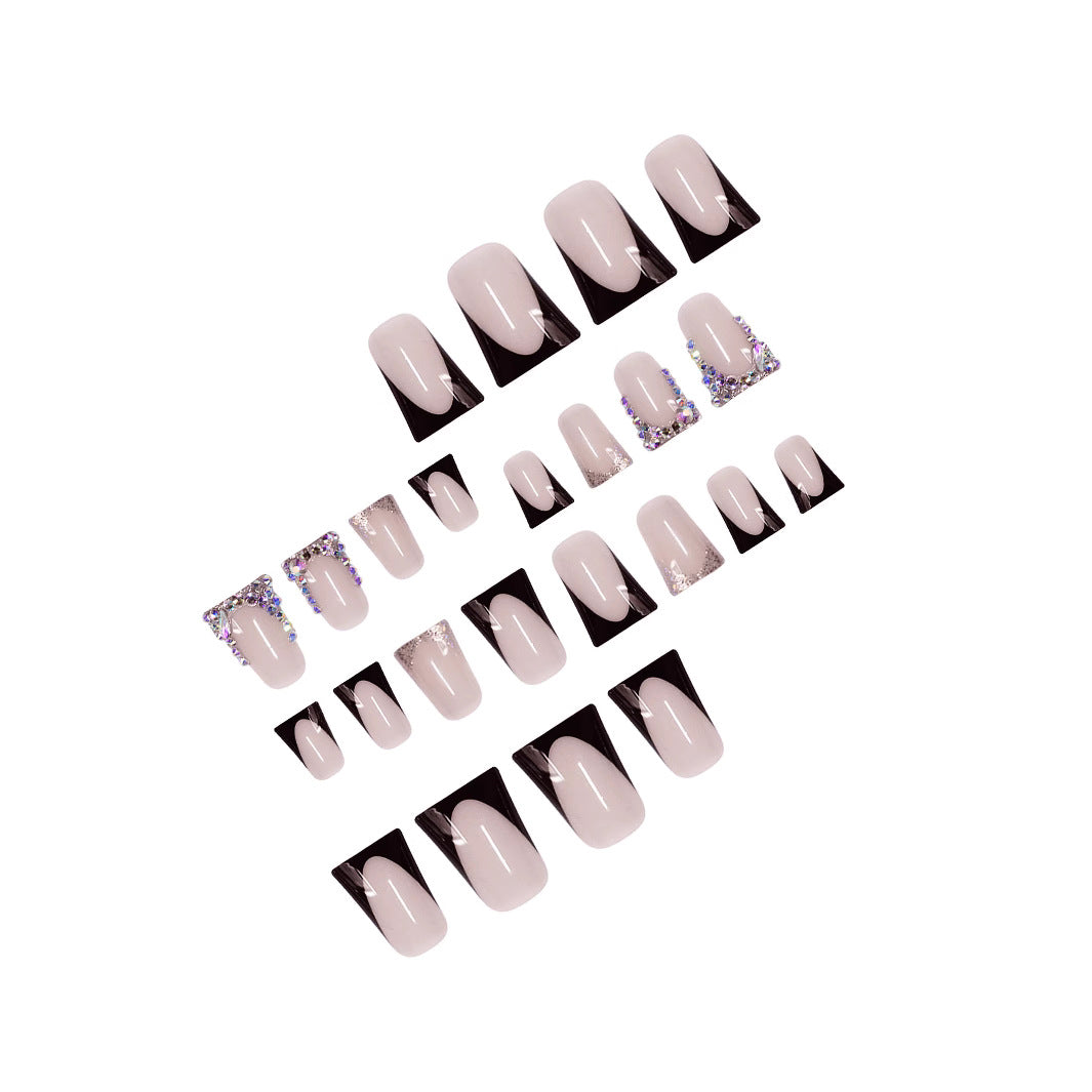Elegant Rhinestone-Embellished Nail Extensions Stornfield
